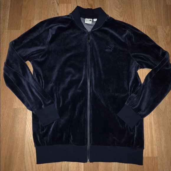 puma men's velour t7 jacket